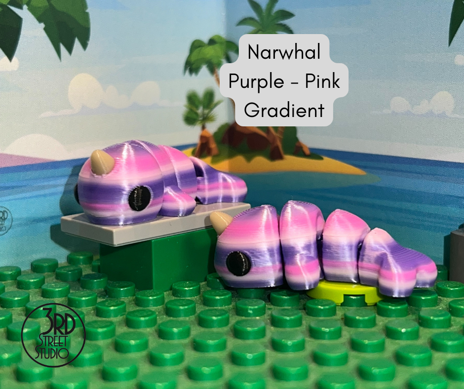 Narwhal - Fidget Friend - Includes Play Scene