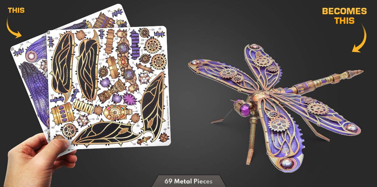 Metal Earth Steampunk Dragonfly