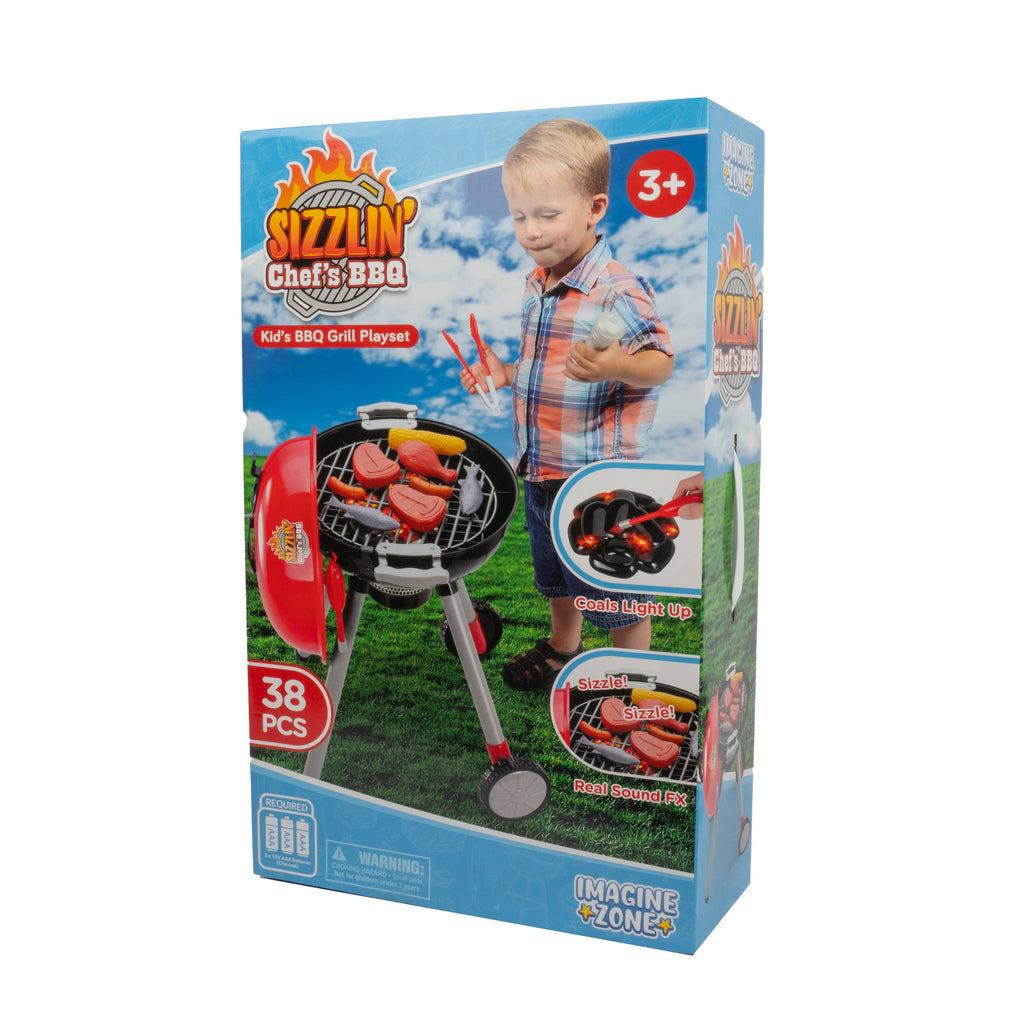 38 Pieces Sizzlin' Chef's BBQ Kids Barbeque Playset