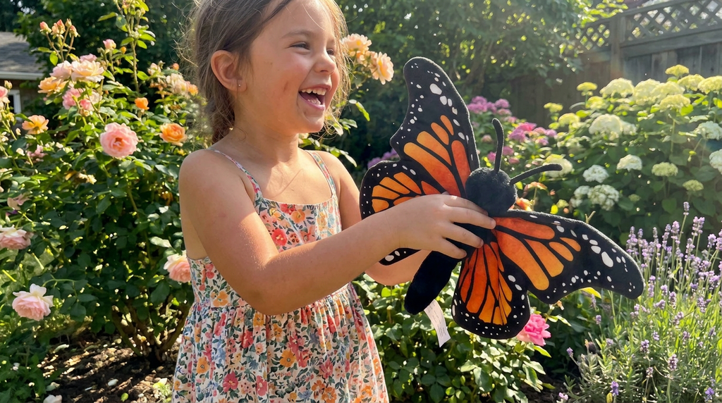 Orange Monarch Butterfly - 10"(25cm) Wild Onez