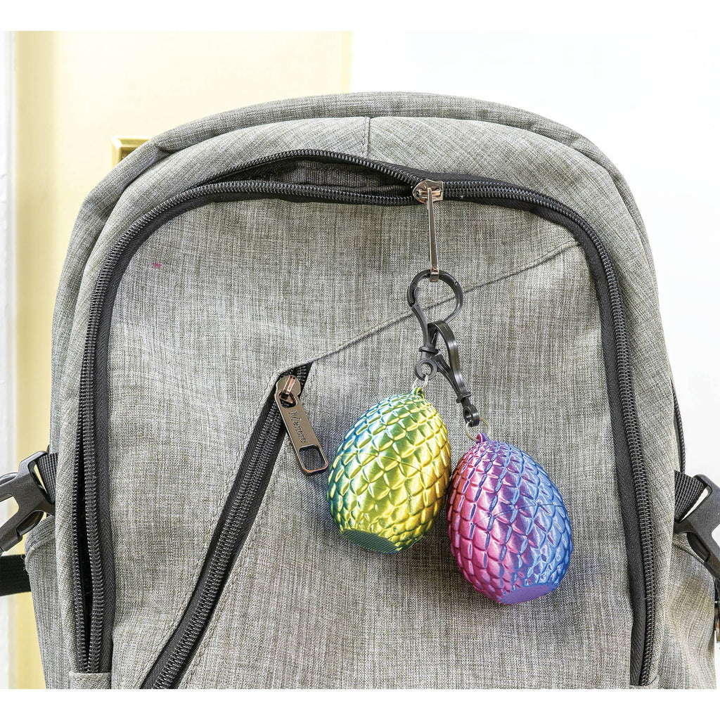 3D PRINTED DRAGON EGG W/ MINI DRAGON KEYCHAIN