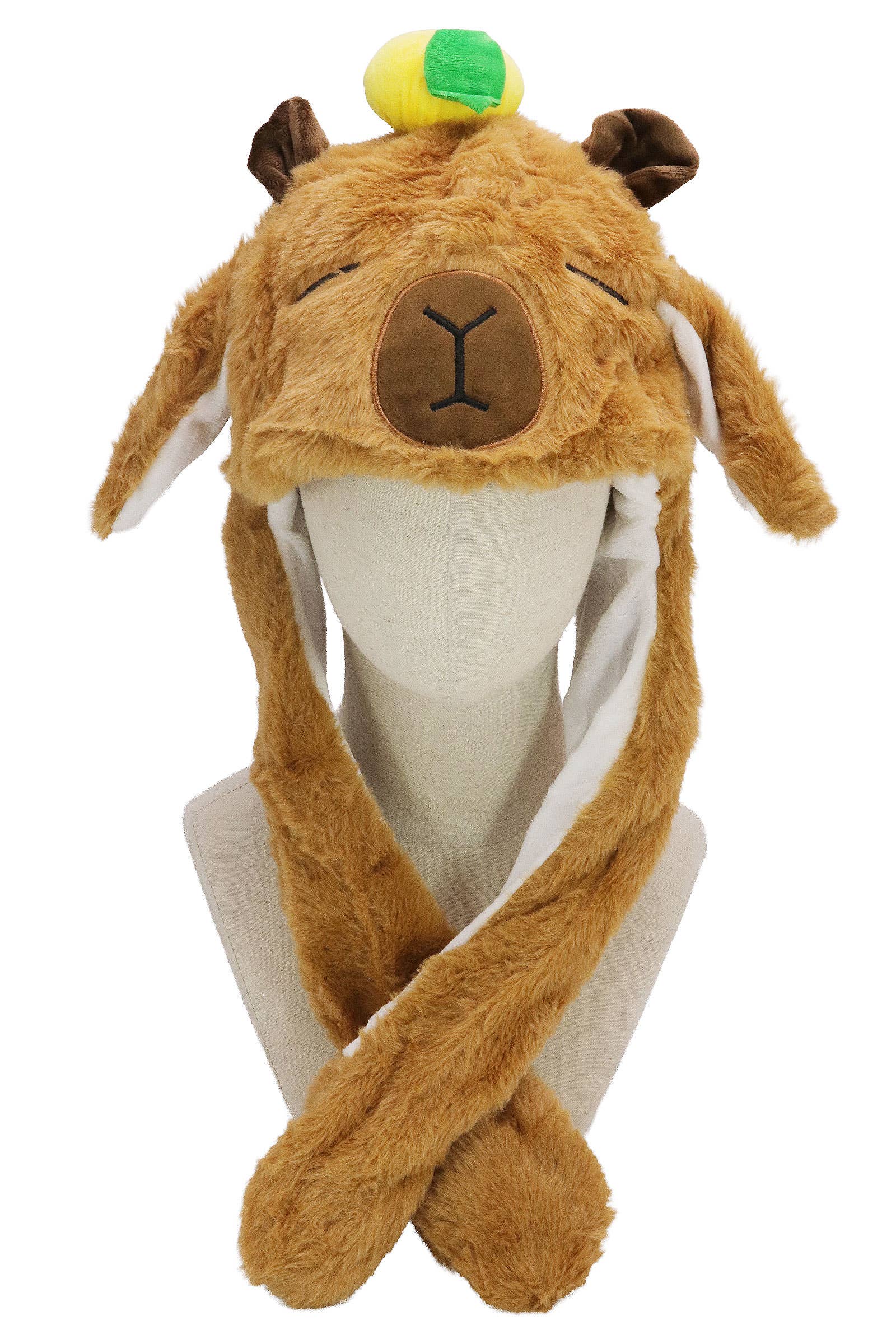 Capybara Led Light-up Ear Moving Fluffy Hat