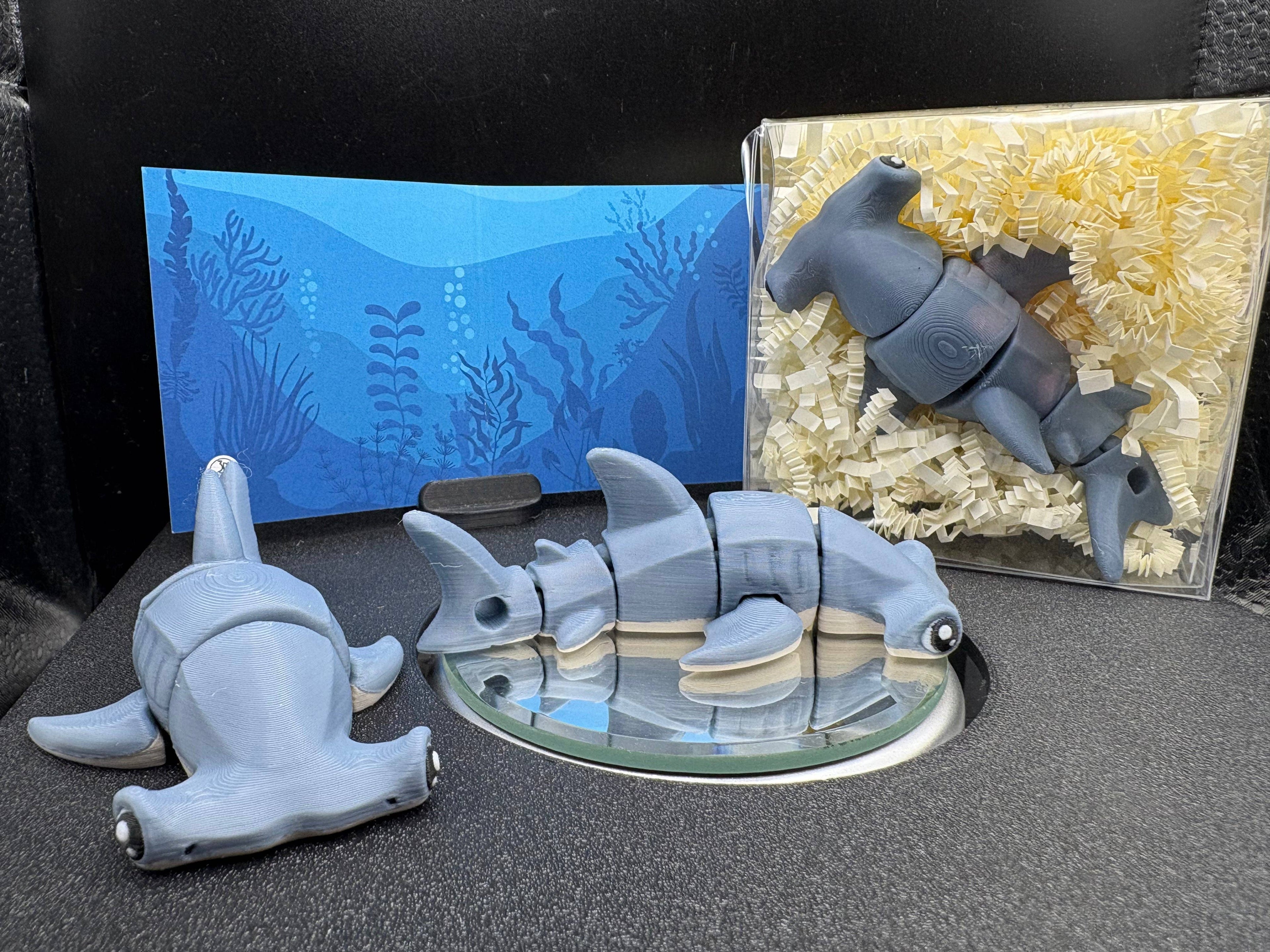 Hammerhead Shark Fidget Friend - Includes Play Scene