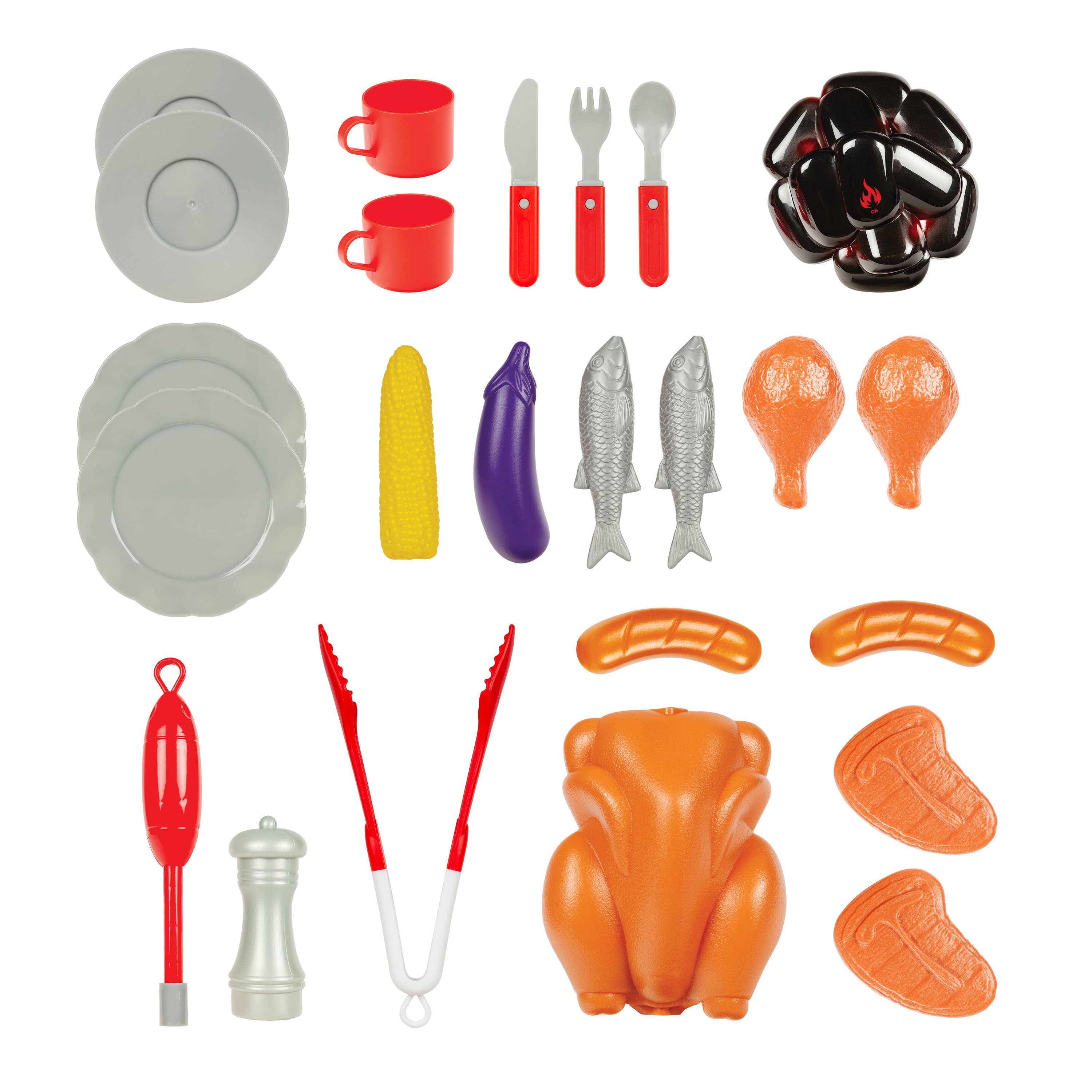38 Pieces Sizzlin' Chef's BBQ Kids Barbeque Playset