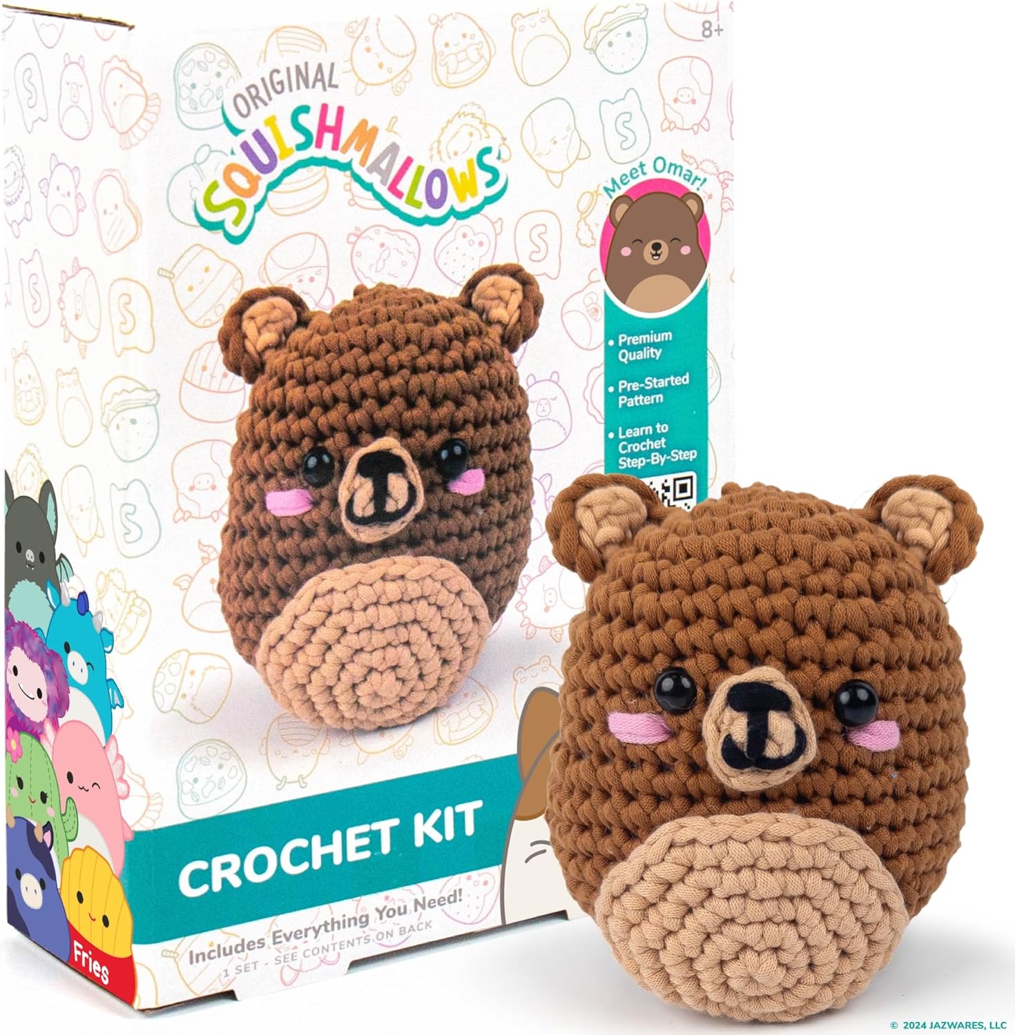 Squishmallows Crochet Kit: Omar
