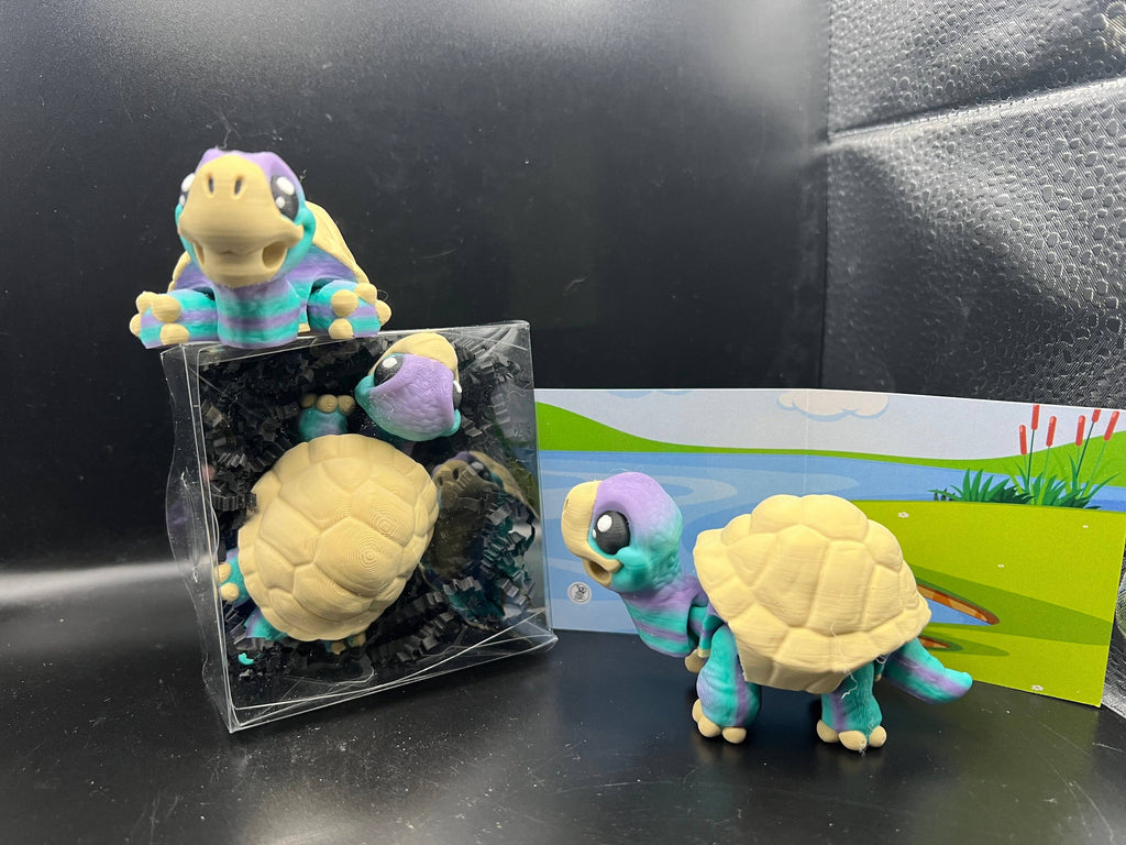 Turtle - Fidget Friend - Includes Play Scene