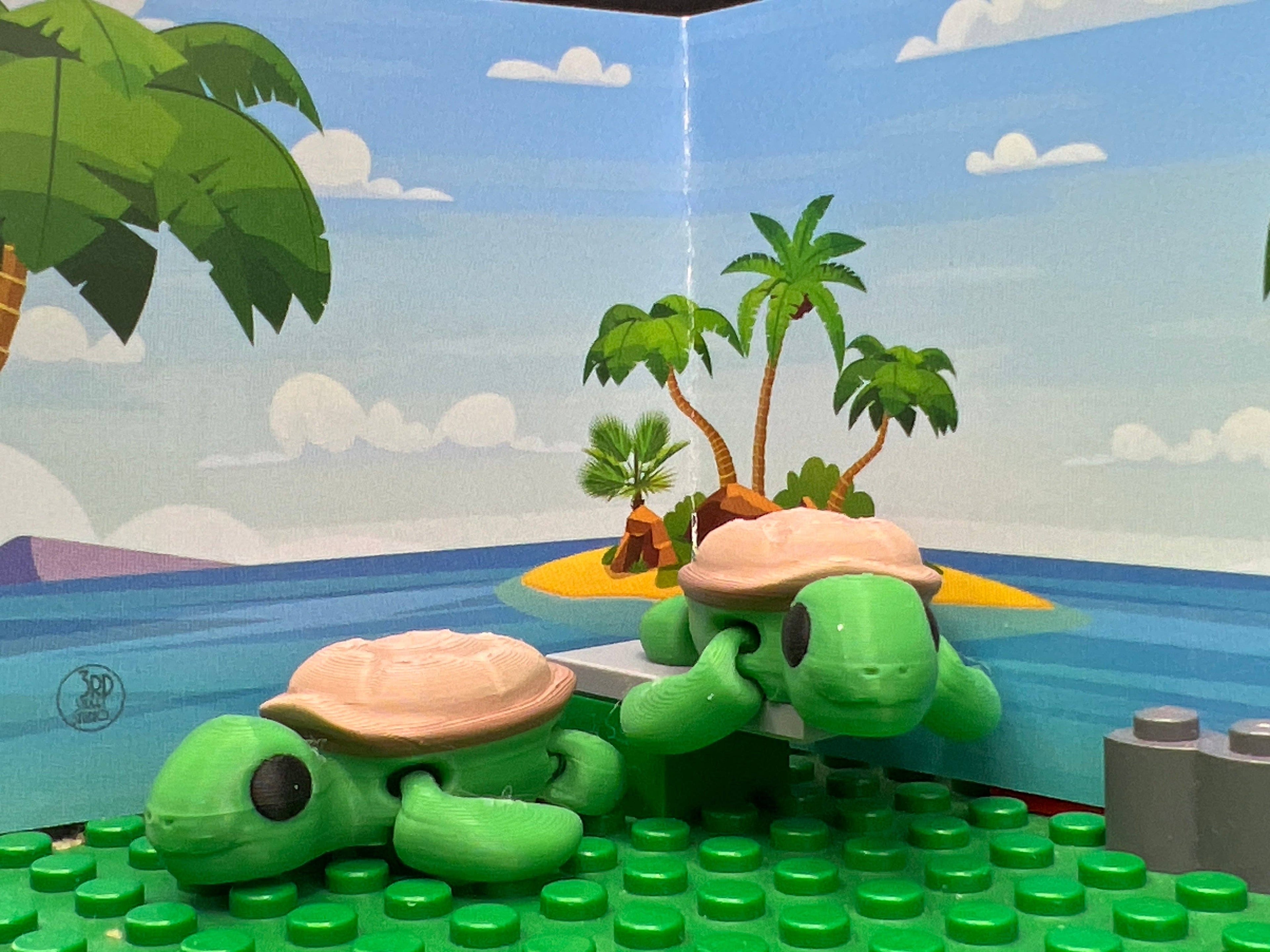 Turtle - Fidget Friend - Includes Play Scene