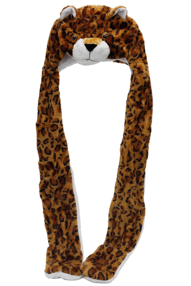 Animal Pals Fuzzy Plush Hat With Long Ear Flaps