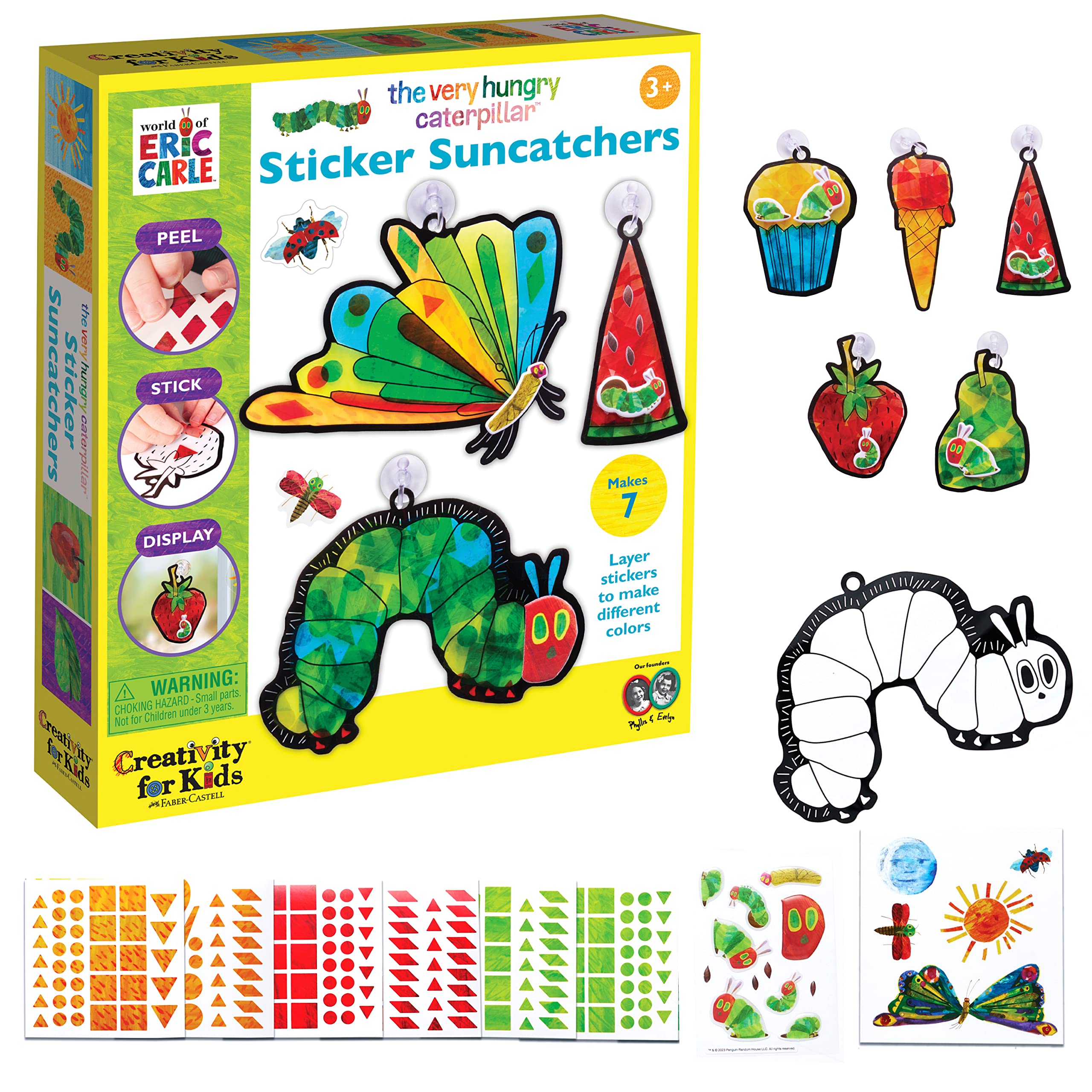 The Very Hungry Caterpillar Sticker Suncatchers