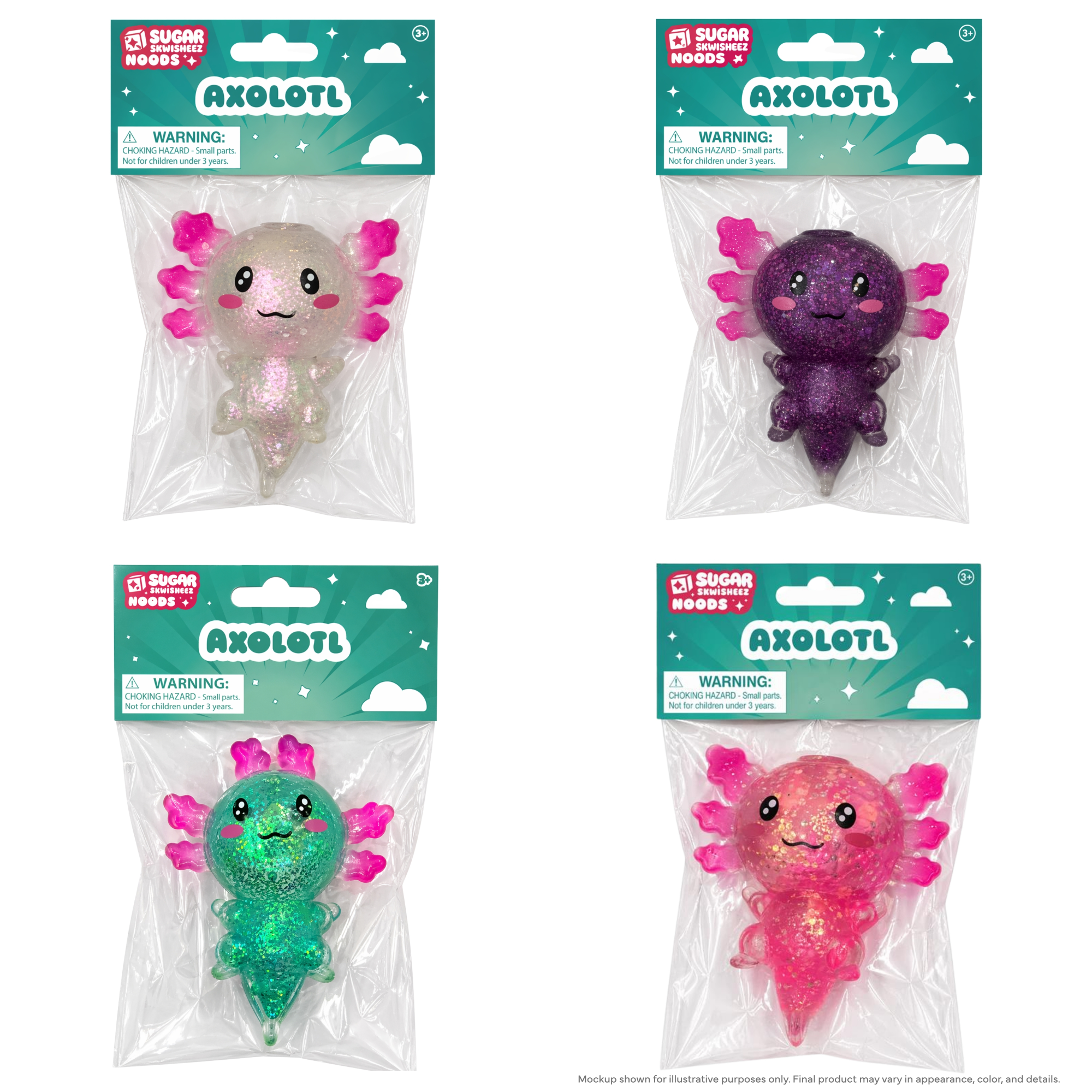 Sugar Skwisheez Noods Axolotl (squishy)
