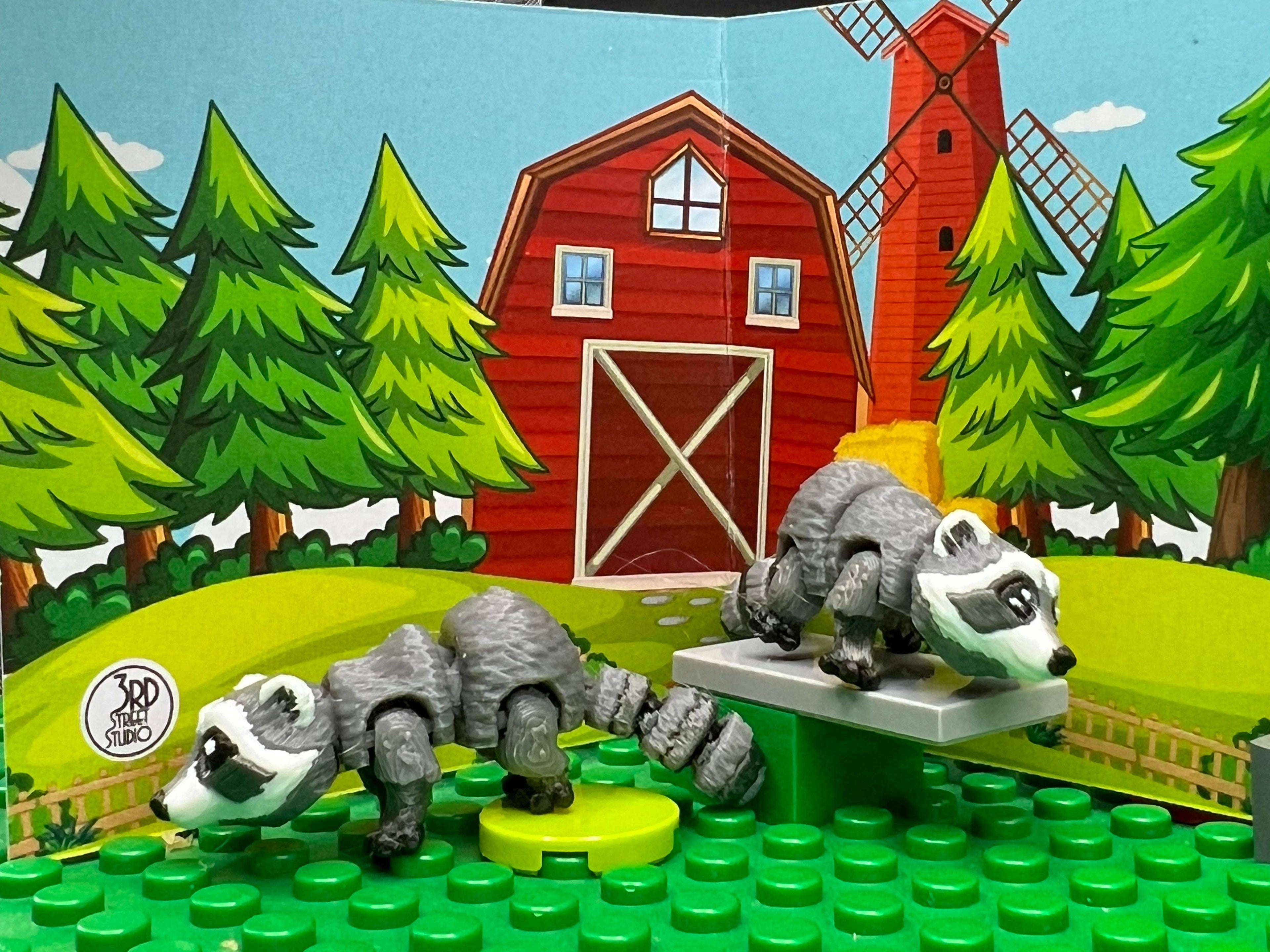 Raccoon - Fidget Friend - Includes Play Scene