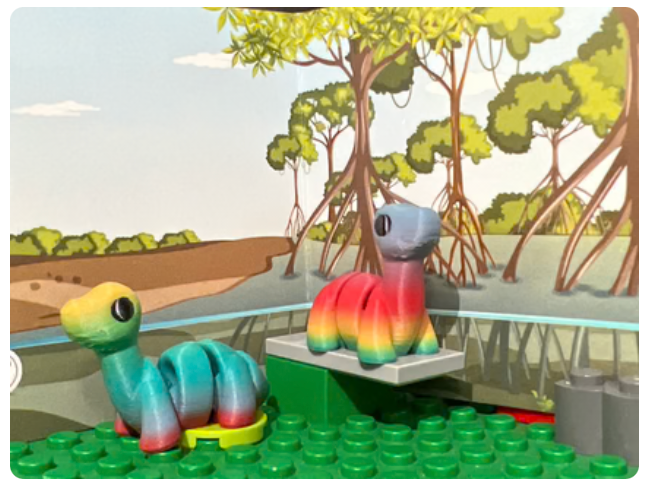 Brontosaurus Fidget Friend - Includes Play Scene