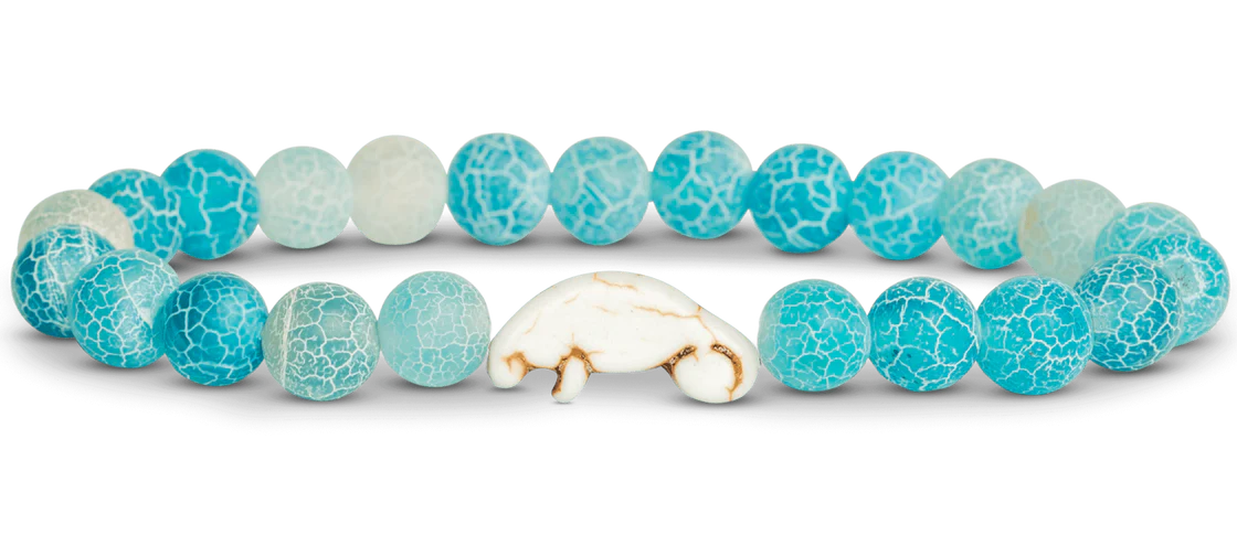 The Journey Bracelet (Manatee): Aqua Blue
