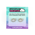 Triceratops Skull Earrings