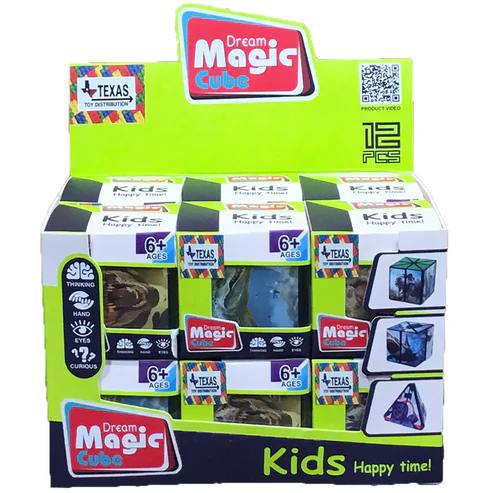 Magic cube dino themed