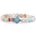 The Journey Bracelet (Sea Turtle): Sky Stone