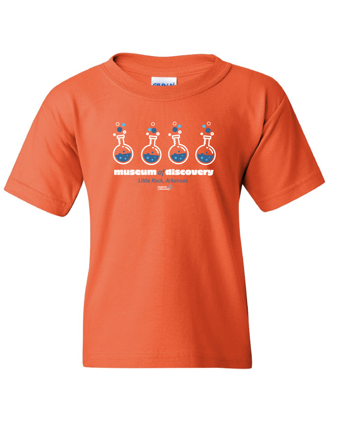 Youth T-Shirt: MoD Beakers, Orange