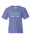 Youth T-Shirt: MoD Beakers, Purple