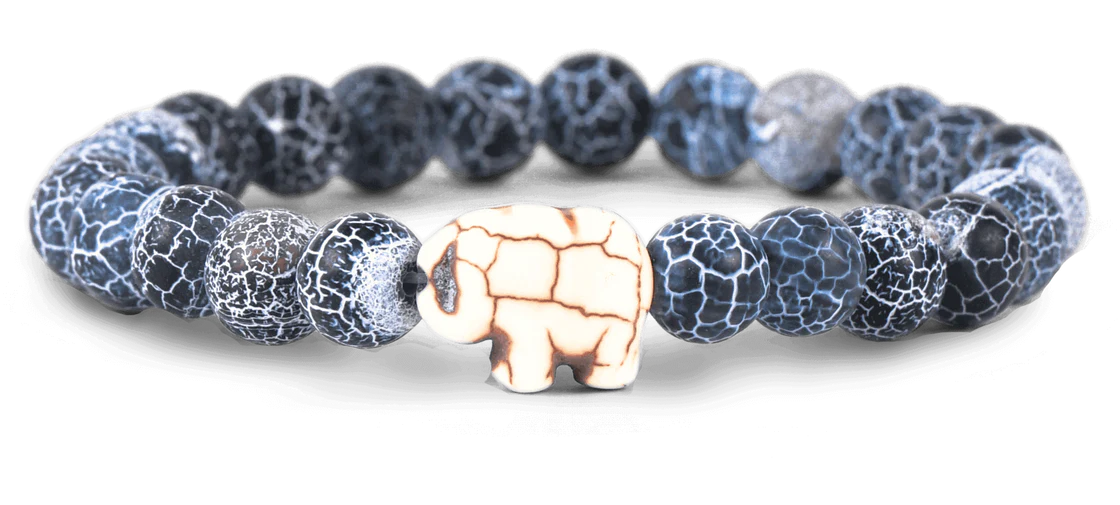 The Expedition Bracelet (Elephant): River Blue
