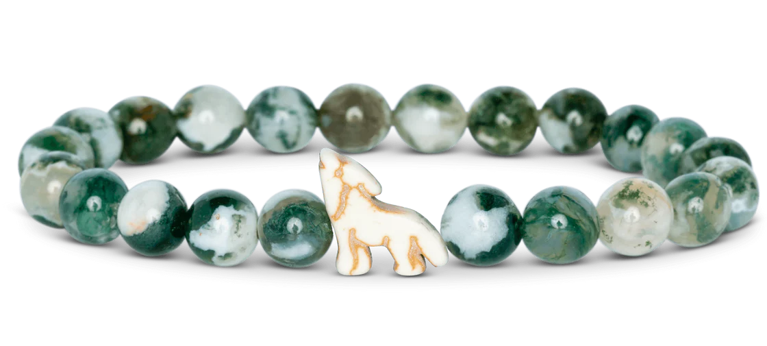 The Scout Bracelet (Red Wolf): Woodland Green