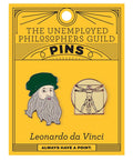 Leonardo and Vitruvian Man Pins