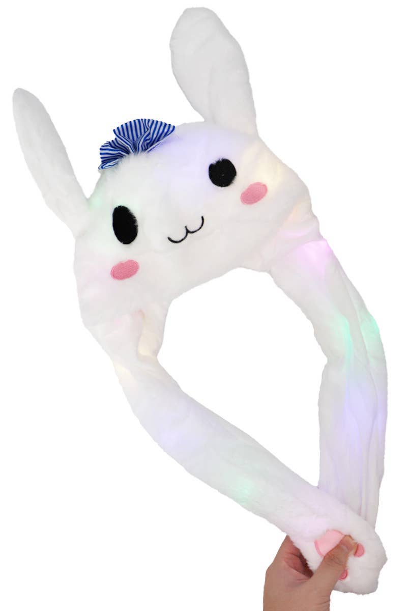Animal Pals Led Light-up Ear Moving Fluffy Fur Hat
