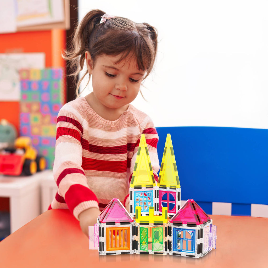PicassoTiles 60pc Magnetic Tile Building Set