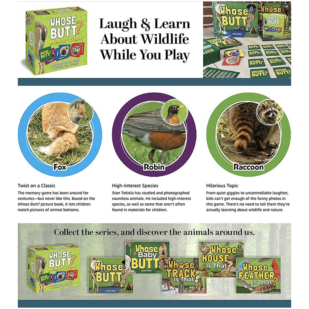 Whose Butt? Memory Game