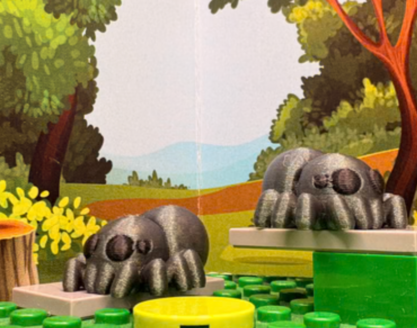 Jumping Spider Fidget Friend - Includes Play Scene