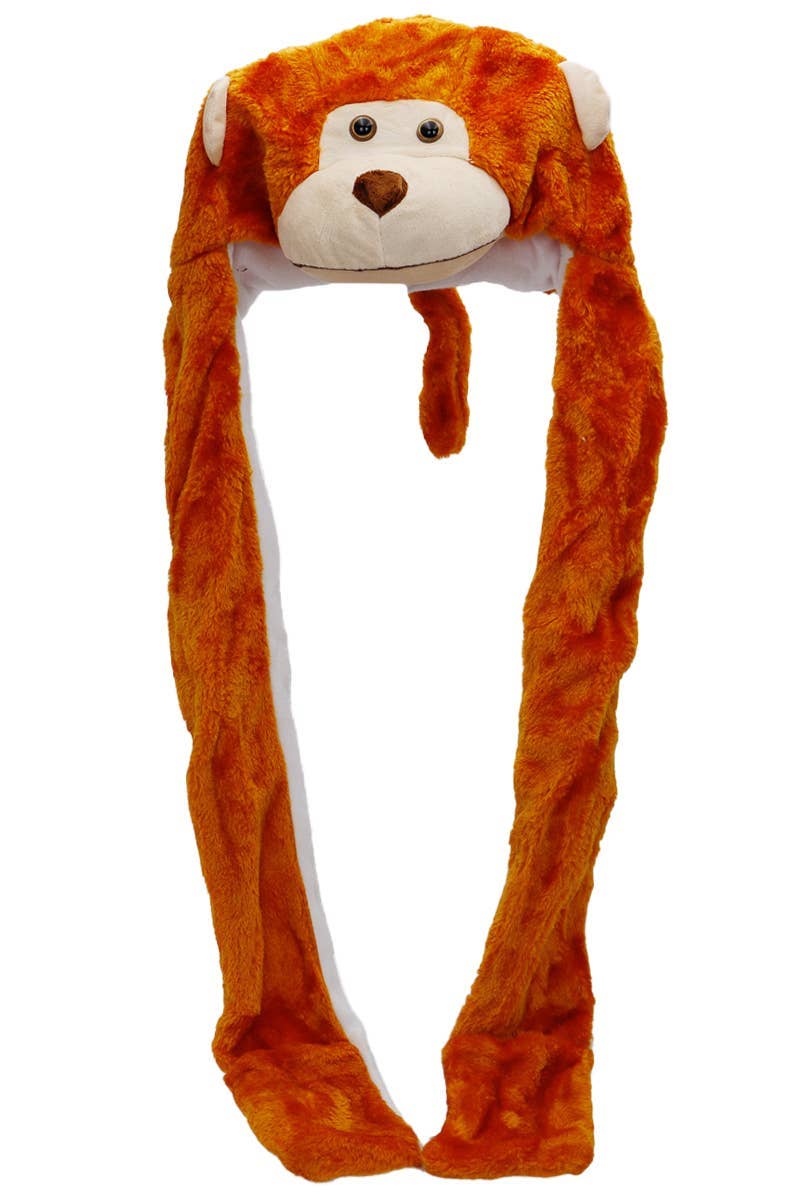 Animal Pals Fuzzy Plush Hat With Long Ear Flaps