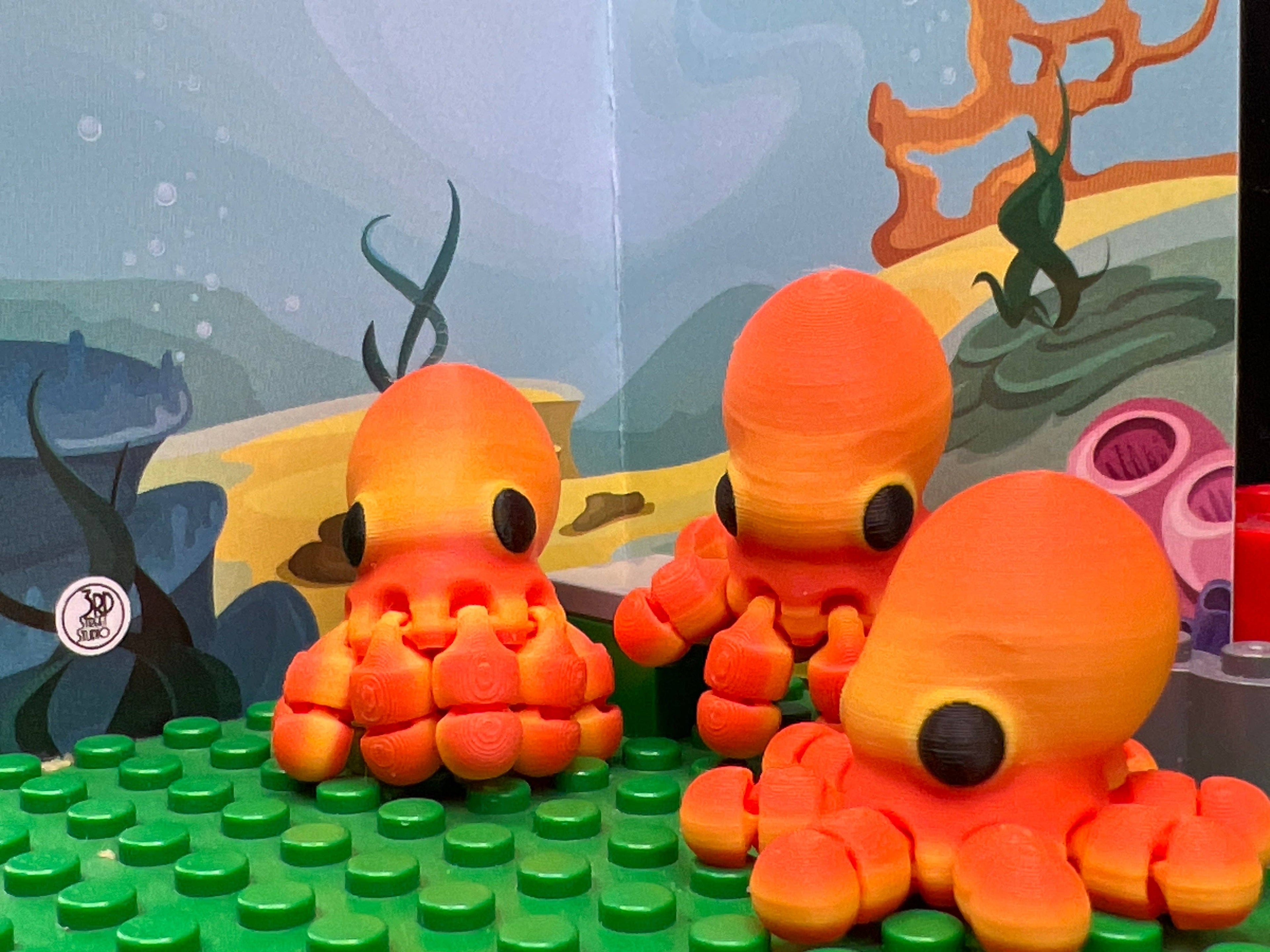 Octopus - Fidget Friend - Includes Play Scene