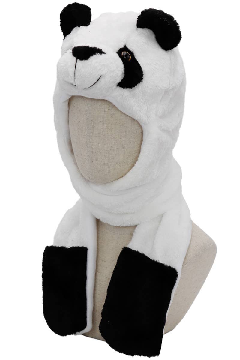 Animal Pals Fuzzy Plush Hat With Long Ear Flaps