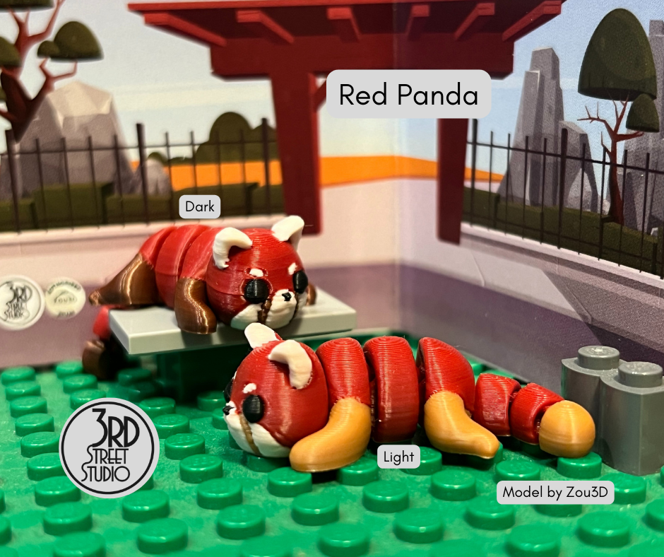 Red Panda - Fidget Friend - Includes Play Scene