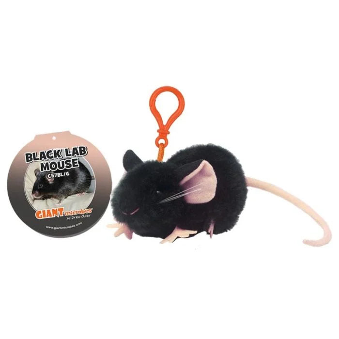 Black Lab Mouse Keychain