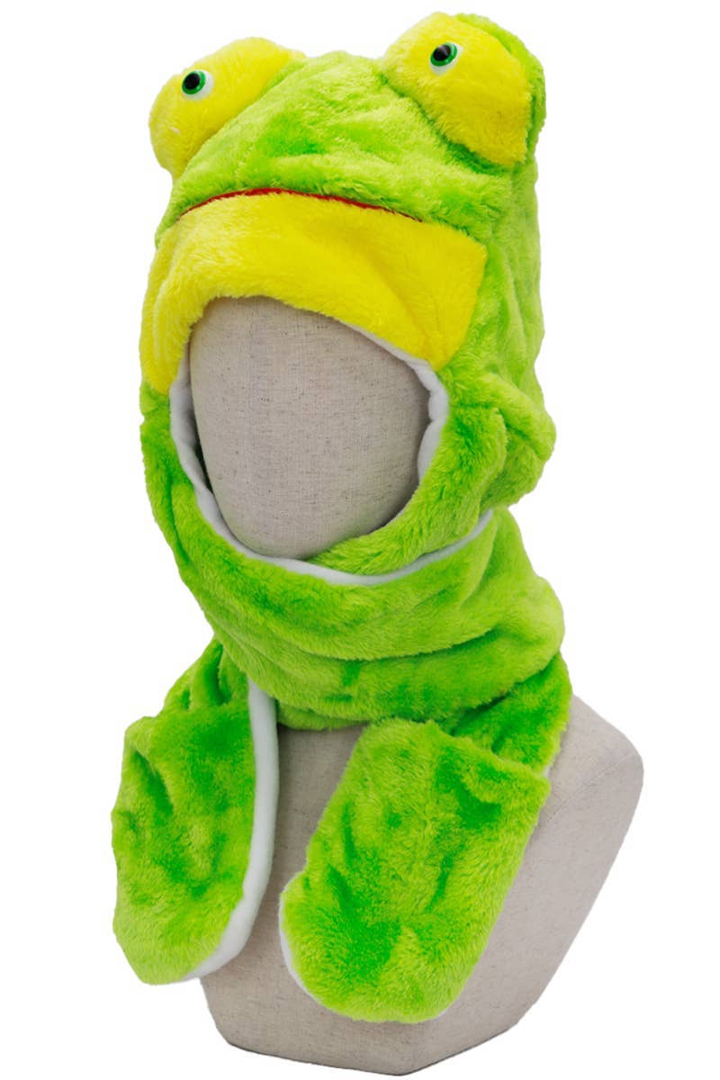 Animal Pals Fuzzy Plush Hat With Long Ear Flaps