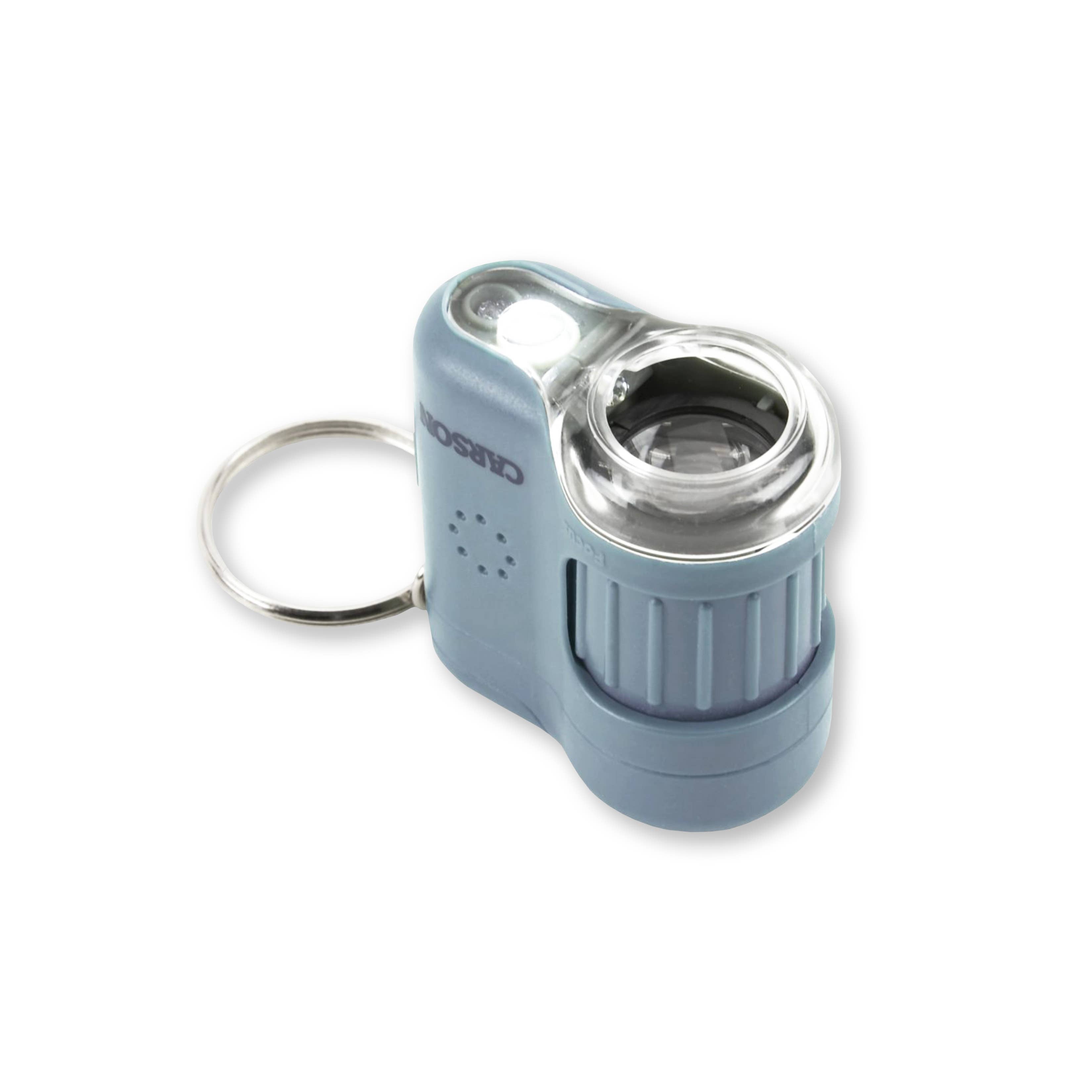 Mini LED Keychain Microscope (Blue), STEM Educational Tool