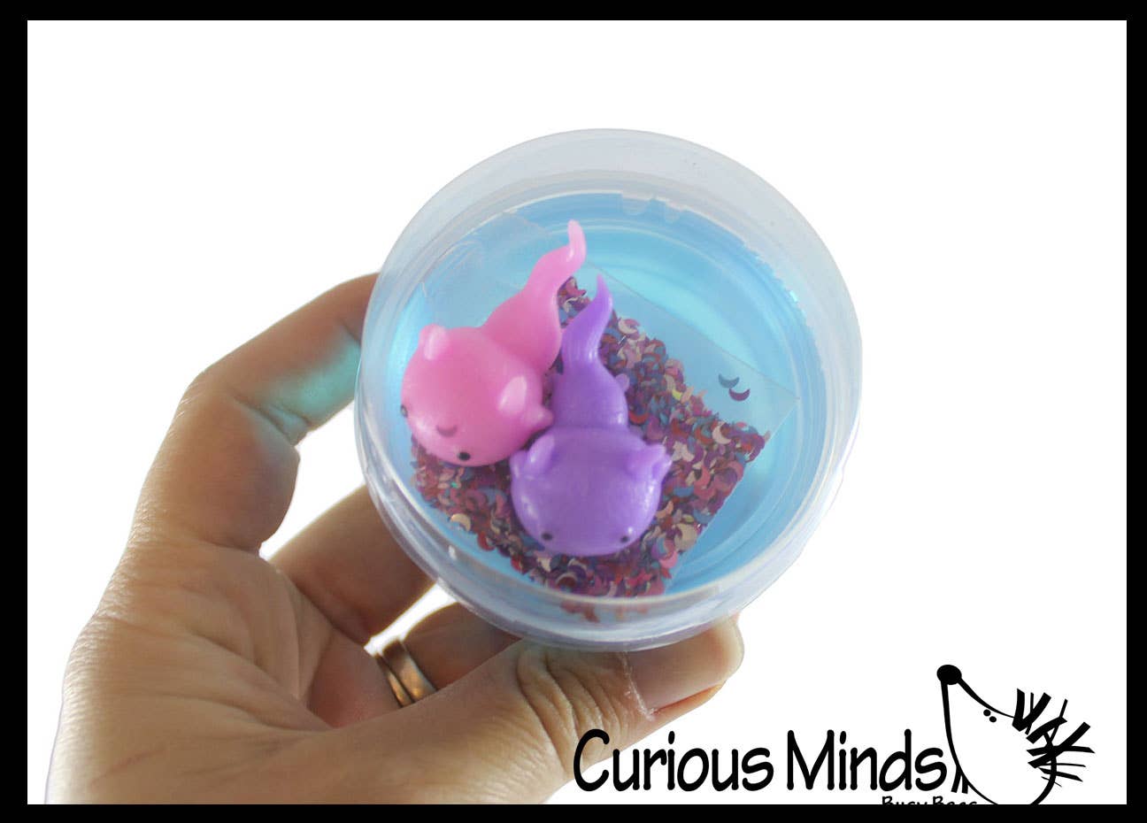 Axolotl and Putty - Putty with 2 Axolotl Figures - Squishy
