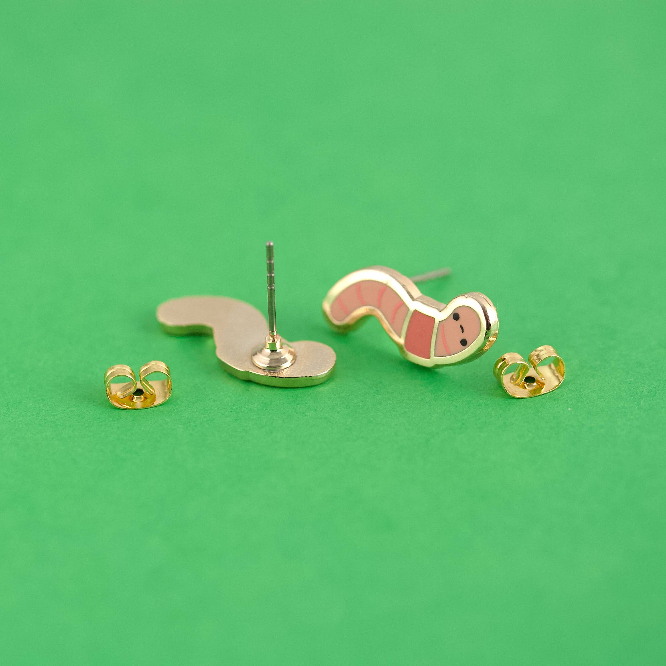 Earthworm Earrings