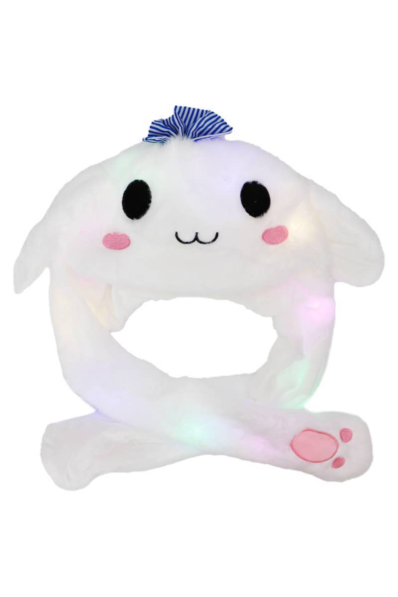 Animal Pals Led Light-up Ear Moving Fluffy Fur Hat