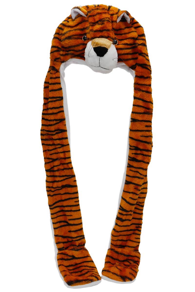 Animal Pals Fuzzy Plush Hat With Long Ear Flaps