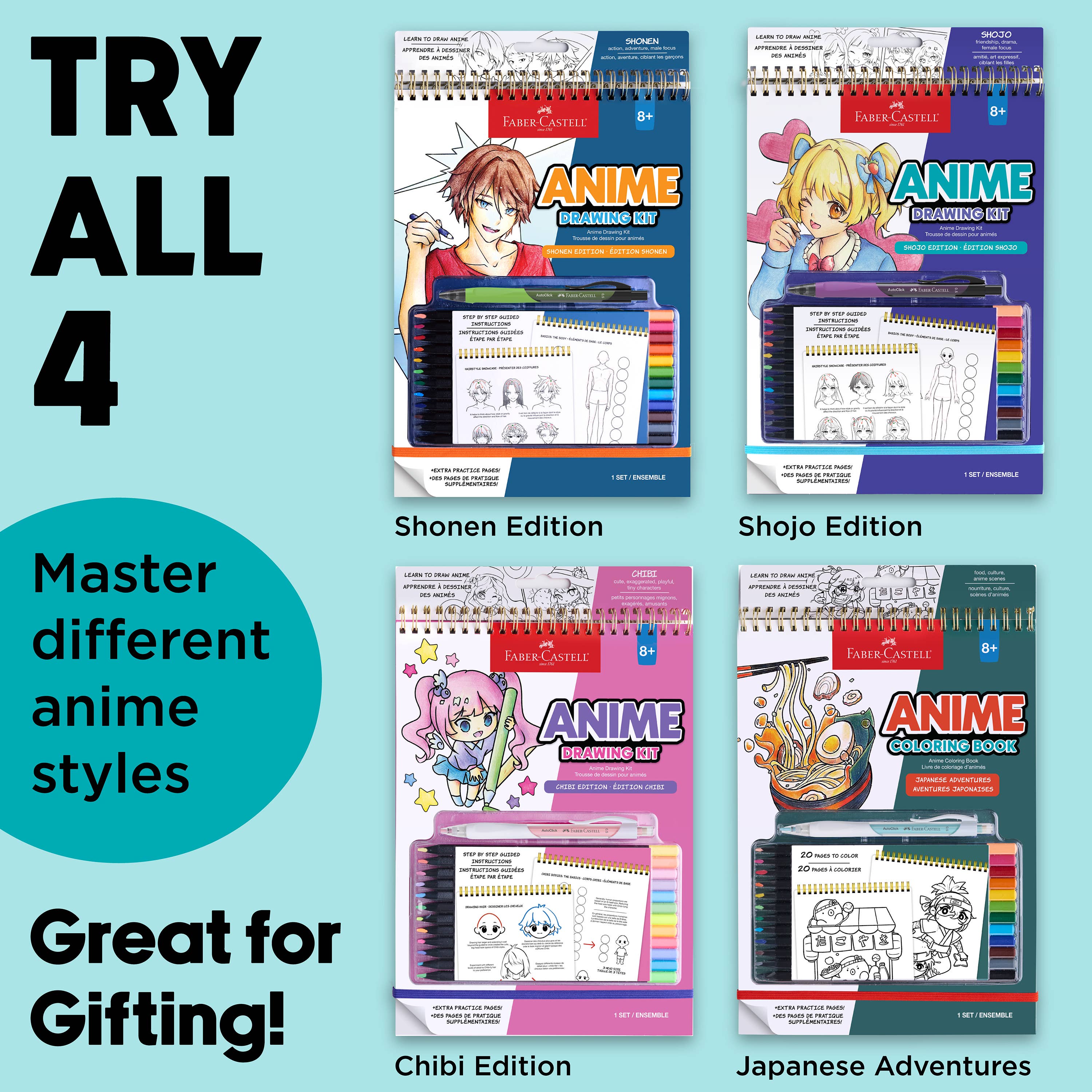 Anime Drawing - Japanese Adventures Edition Coloring Book