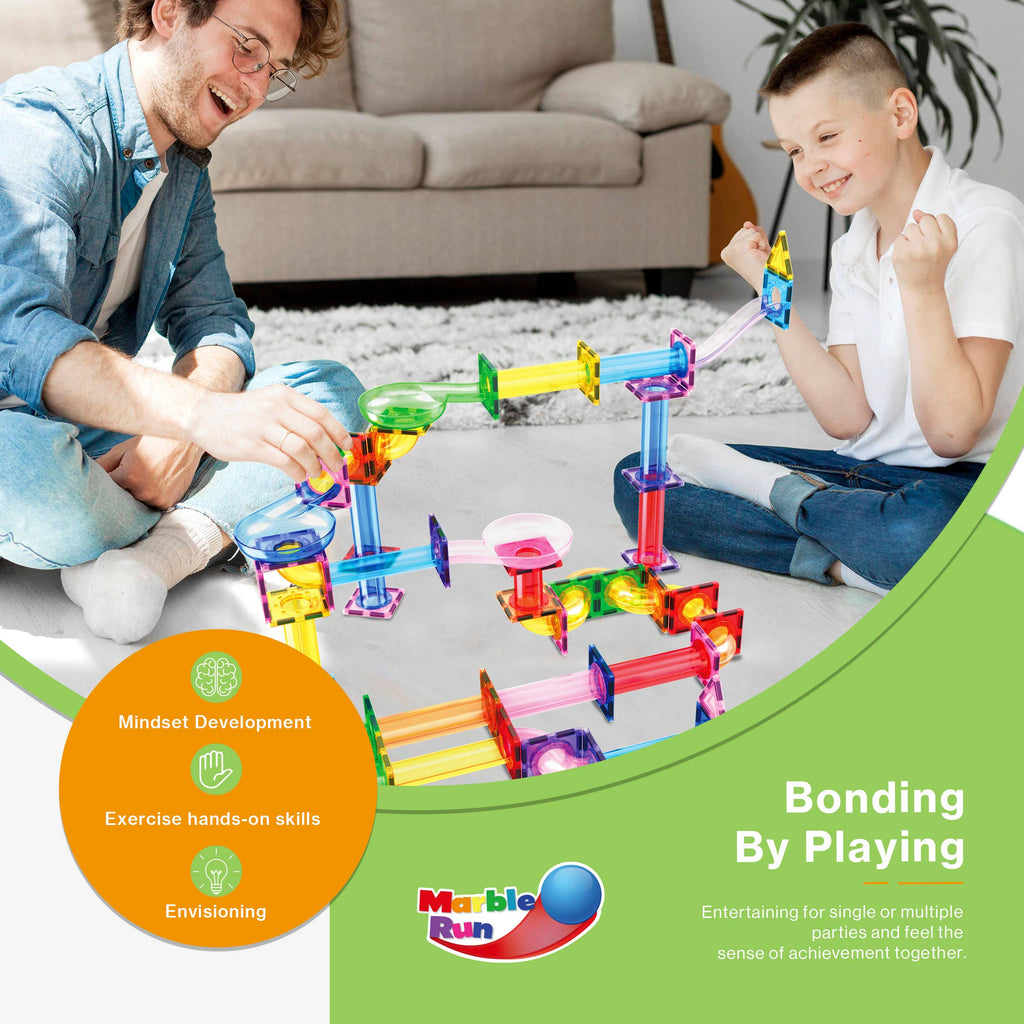 PicassoTiles Magnetic Marble Run Set