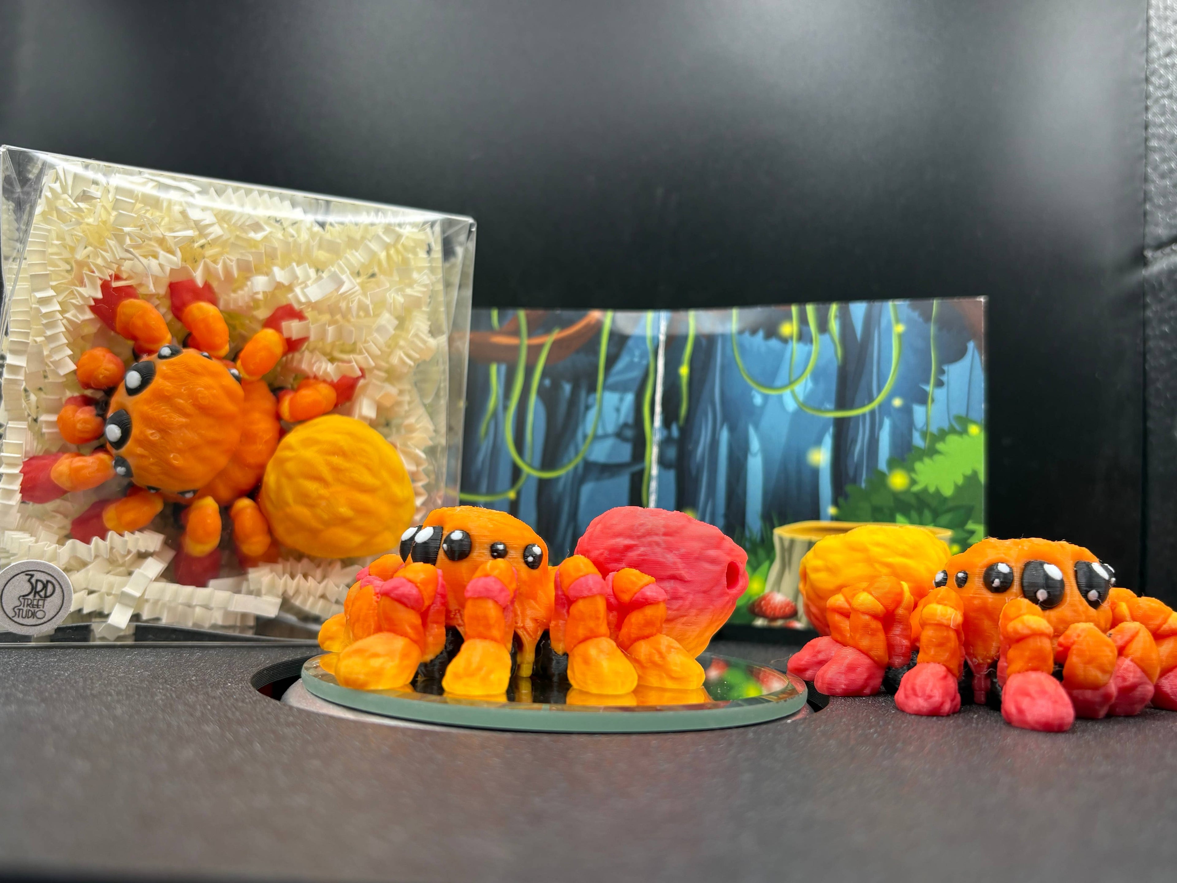 Jumping Spider Fidget Friend - Includes Play Scene