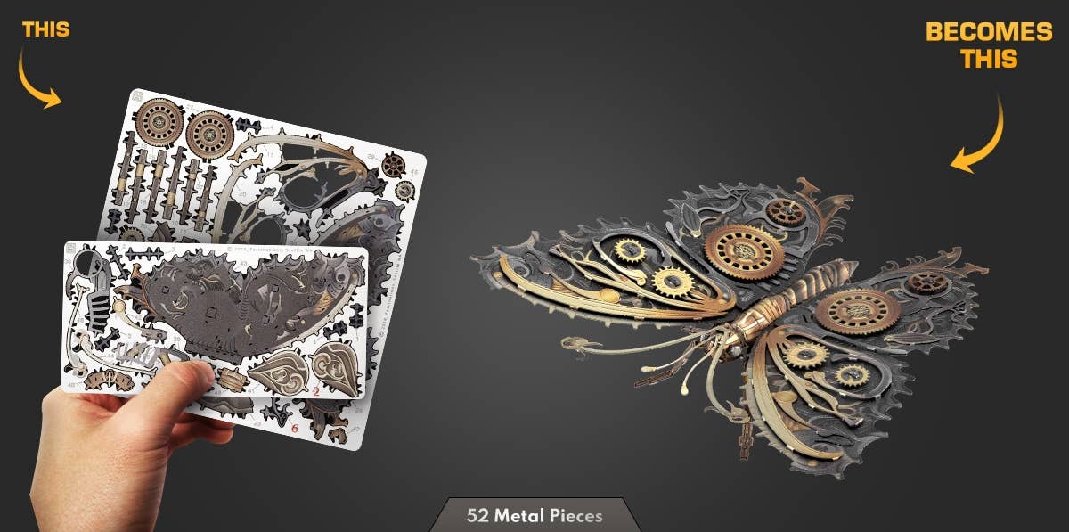 Steampunk Butterfly - Metal Earth