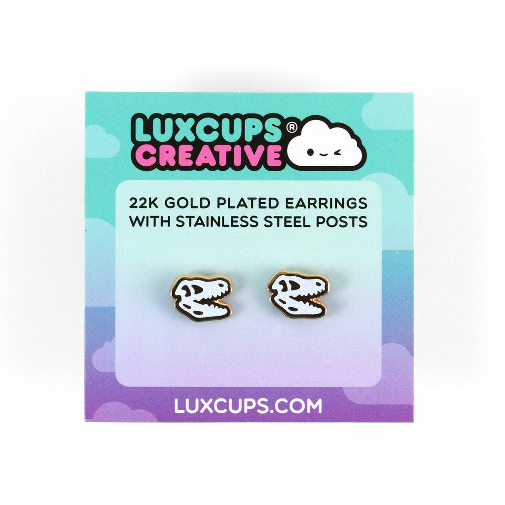 Trex Skull Earrings
