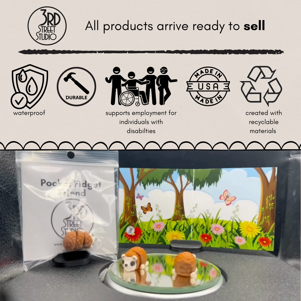 Hedgehog Fidget Friend - Includes Play Scene