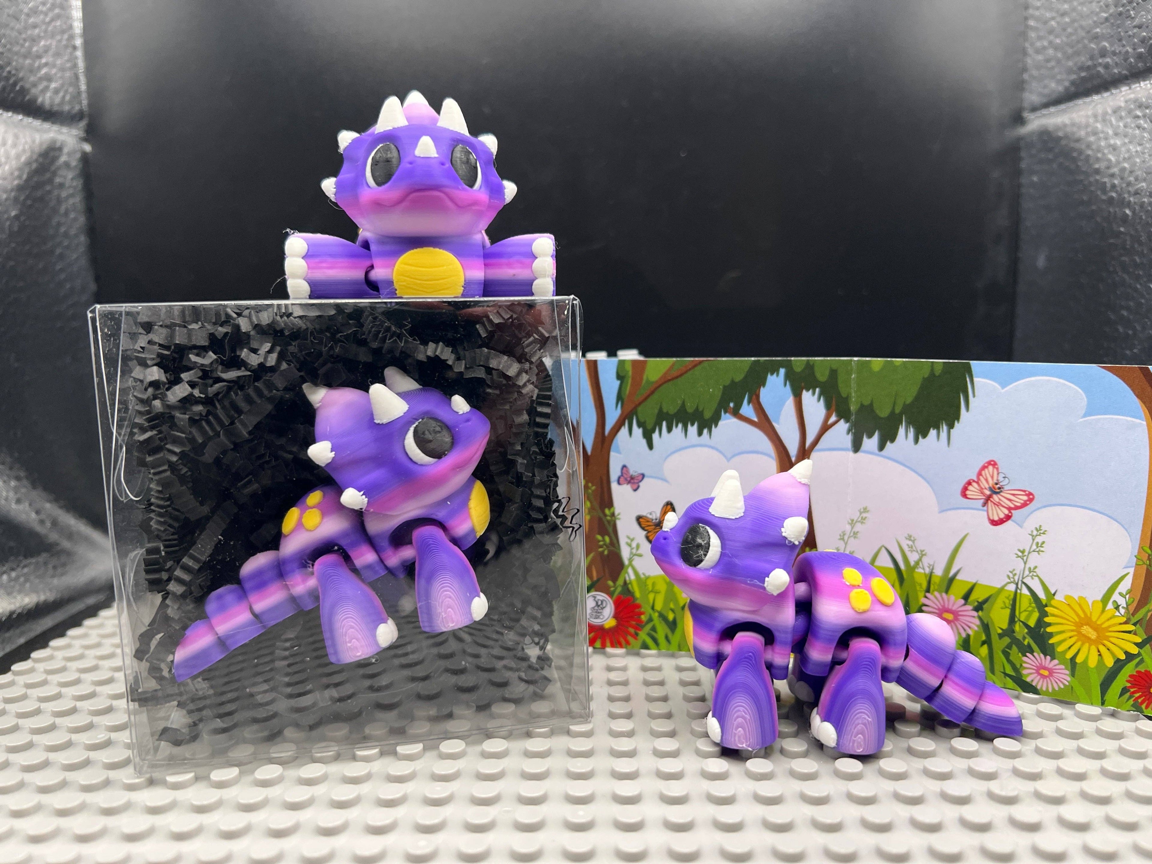 Triceratops - Fidget Friend - Includes Play Scene