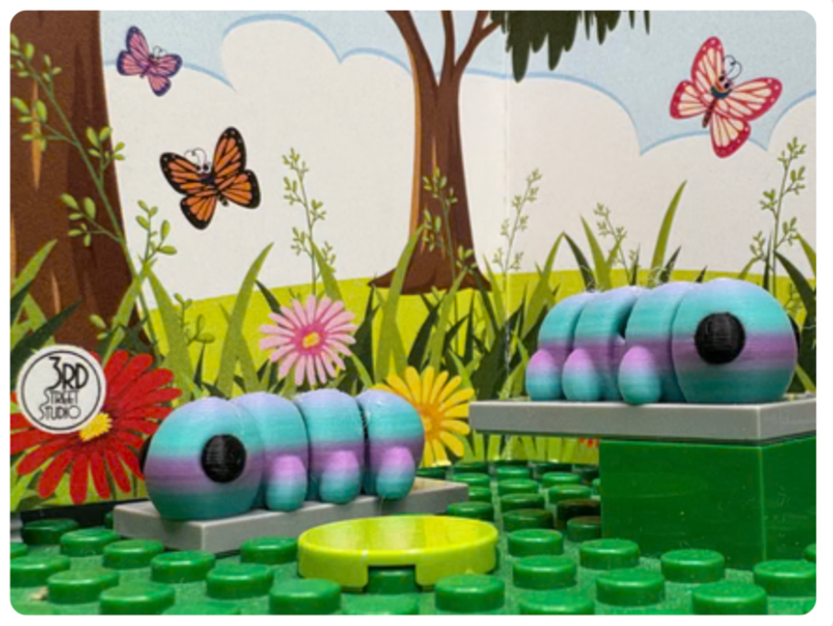 Caterpillar Fidget Friend - Includes Play Scene