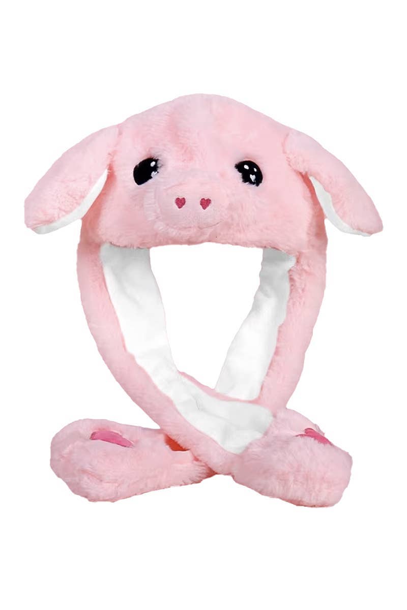 Animal Pals Led Light-up Ear Moving Fluffy Fur Hat