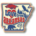 "Love from Arkansas" Vintage State Magnet Made in USA